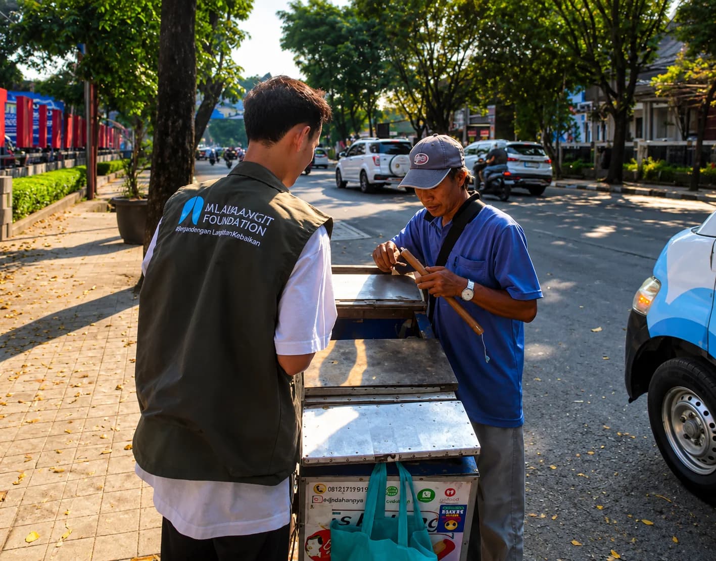 Senyum bahagia dan kebersamaan penerima manfaat program Hadiah Kebahagiaan